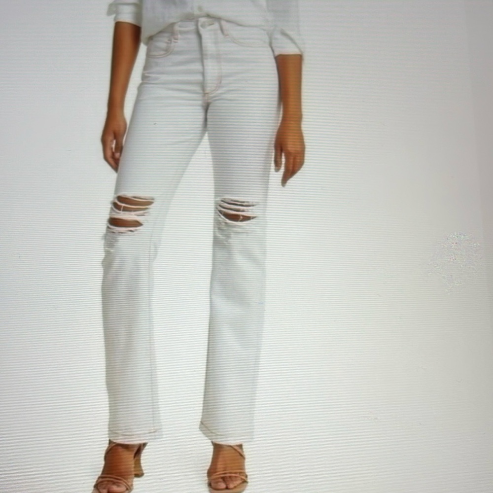 We Wore What Classic Icon White jeans size 30